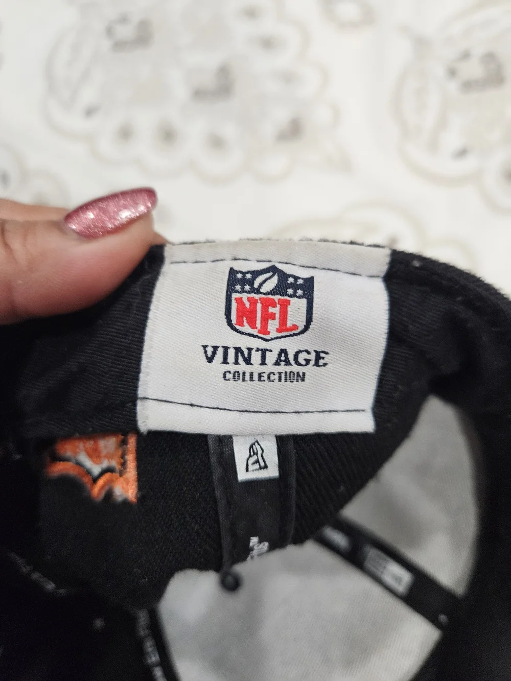 NFL Black and Orange Logo Baseball Cap